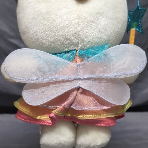 Hello Kitty Plush Fairy Rainbow 2000 Sanrio Smiles 8" Vintage Toy - Picture 7 of 8